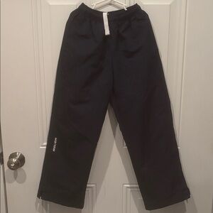 BAUER EUC BLUE NAVY YOUTH MENS WOMENS HOCKEY PANTS SWEATPANTS SZ S